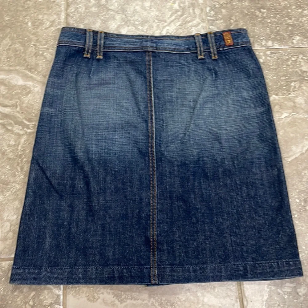 7 For All Mankind by Jerome Dahan Womens‎ Denim Blue Jean Skirt - Size 28